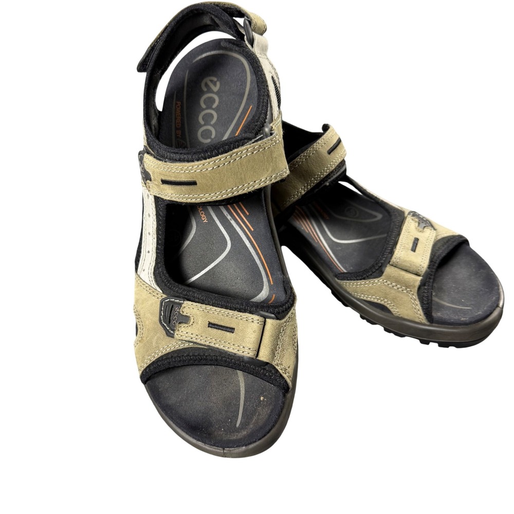 ECCO Yucatan Mens Sandals Sage Green Nubuck Leather Receptor Hiking Shoes 45